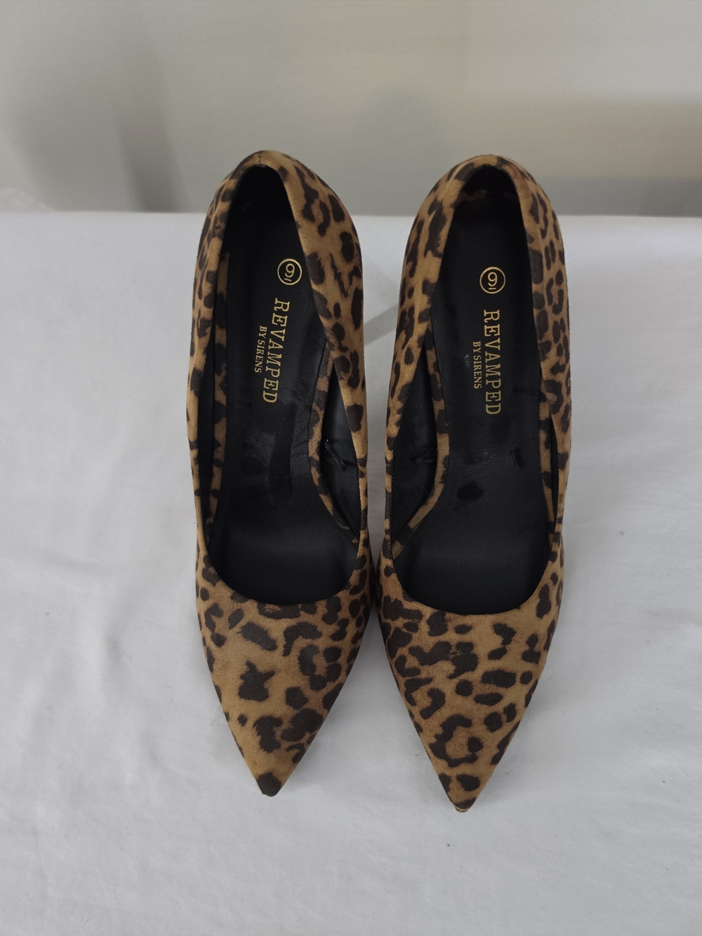 LEOPARD PRINT POINTED TOE STILETTO PUMPS SIZE 9 NWOT ANIMAL PRINT HEELS - Picture 5 of 7